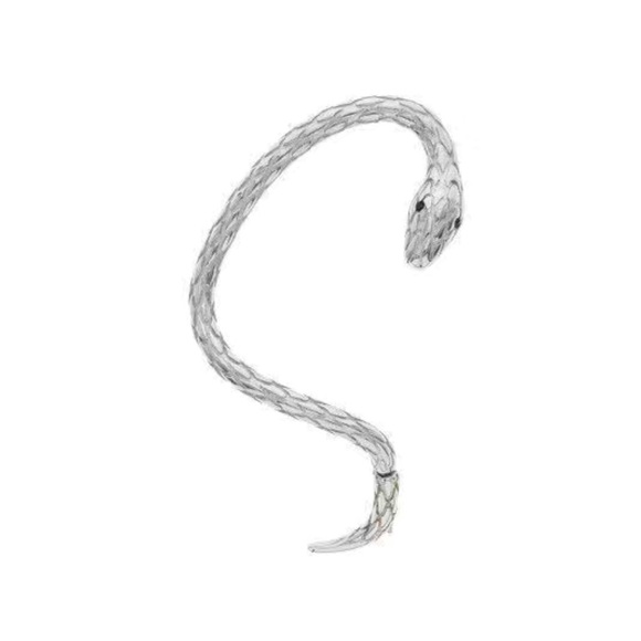 Pair of Silver Tone Snake Ear Cuffs Earrings NWT - Picture 4 of 14